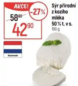Globus Sýr přírodní z kozího mléka 50% t. v s. nabídka