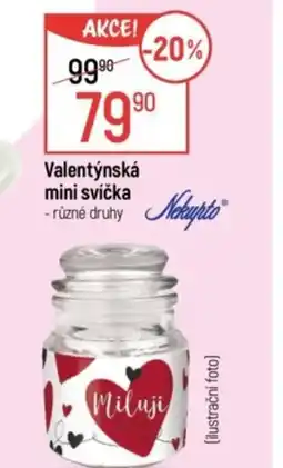 Globus Valentýnská mini svíčka nabídka