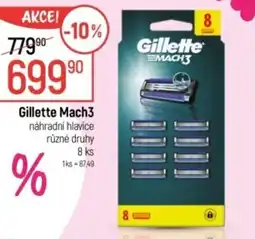 Globus Gillette Mach3 náhradní hlavice nabídka
