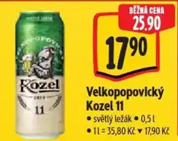 Albert Velkopopovický Kozel 11 nabídka