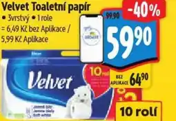 Albert Velvet Toaletní papír nabídka