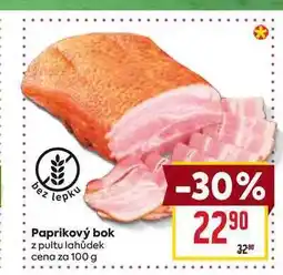 Billa Paprikový bok z pultu lahůdek cena za nabídka