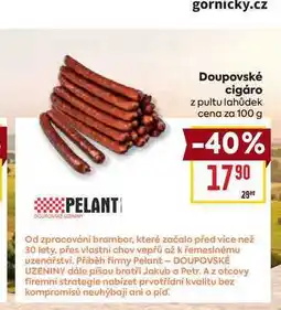 Billa Doupovské cigáro z pultu lahůdek cena za nabídka