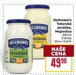 Billa Hellmann's Tatarská omáčka, Majonéza nabídka