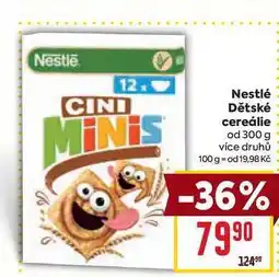 Billa Nestlé Dětské cereálie od nabídka