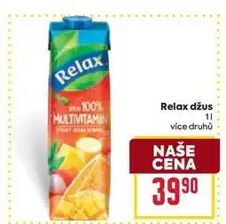 Billa Relax džus nabídka