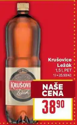 Billa Krušovice Ležák 1,51, PET nabídka