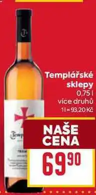 Billa Templářské sklepy nabídka