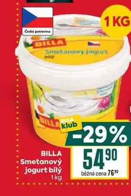 Billa BILLA Smetanový jogurt bílý nabídka