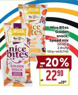 Billa Nice Bites Golden snack, Speed mix od nabídka