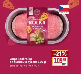 Billa Zapékací rolka se šunkou a sýrem nabídka