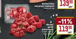 Billa Hovězí guláš porcovaný balení nabídka