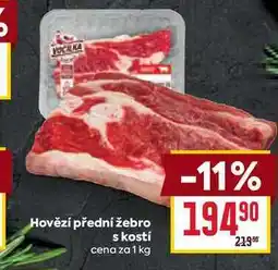 Billa Hovězí přední žebro s kosti cena za nabídka