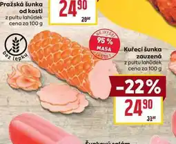 Billa Kuřecí šunka zauzená z pultu lahůdek cena za nabídka