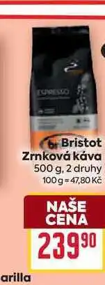 Billa Bristot Zrnková káva nabídka