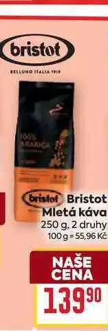 Billa Bristot Mletá káva nabídka