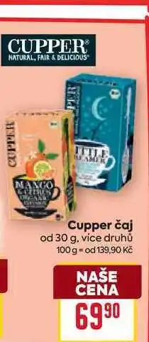 Billa Cupper čaj od nabídka