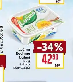 Billa Lučina Rodinné balení nabídka