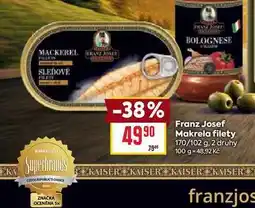 Billa Franz Josef Makrela filety 170/102 g nabídka