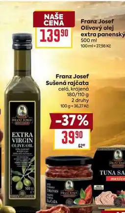 Billa Franz Josef Olivový olej extra panenský nabídka
