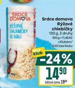Billa Srdce domova Rýžové chlebíčky klub nabídka