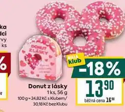Billa Donut z lásky 1ks nabídka