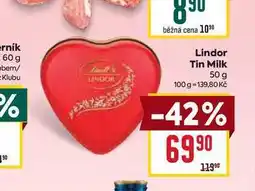 Billa Lindor Tin Milk nabídka