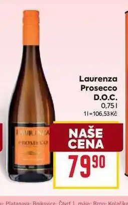 Billa Laurenza Prosecco D.O.C nabídka