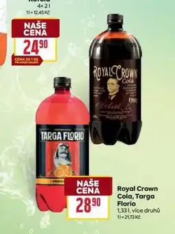 Billa Royal Crown Cola, Targa Florio nabídka