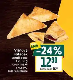 Billa Višňový šáteček z naší pece 1ks nabídka