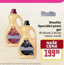 Billa Woolite Speciální prací gel 45 dávek nabídka