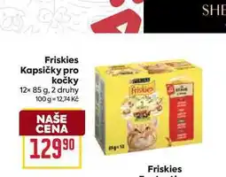 Billa Friskies Kapsičky pro kočky 12× nabídka
