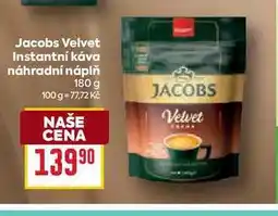 Billa Jacobs Velvet Instantní káva náhradní náplň nabídka