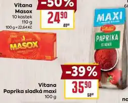 Billa Vitana Paprika sladká maxi nabídka