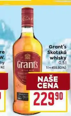Billa Grant's Skotská whisky nabídka