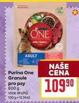 Billa Purina One Granule pro psy nabídka