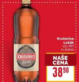 Billa Krušovice Ležák 1,5 1, PET nabídka