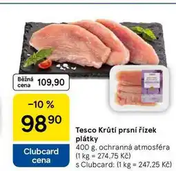 Tesco Tesco Krůtí prsní řízek plátky nabídka