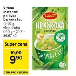 Tesco Vitana Instantní polévka Do hrnečku nabídka