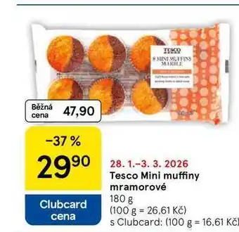 Tesco Mini muffiny mramorové