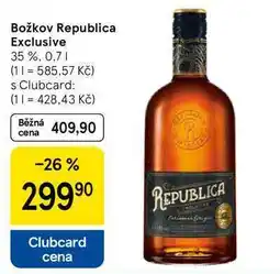 Tesco Božkov Republica Exclusive 35 % nabídka