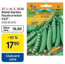 Tesco Nohel Garden Fazole a hrách CS3, více druhů nabídka