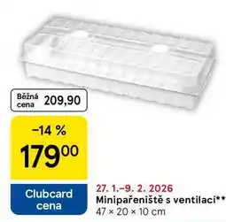 Tesco Minipařeniště s ventilaci, 47 × 20 x 10 cm nabídka