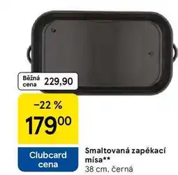 Tesco Smaltovaná zapékací misa, 38 cm, černá nabídka