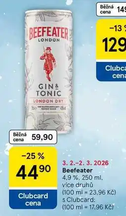 Tesco Beefeater 4.9 % nabídka