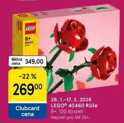 Tesco LEGO 40460 Růže 8+, 120 kostek nabídka
