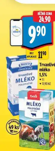 Albert Trvanlivé mléko nabídka