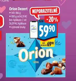 Albert Orion Dezert nabídka