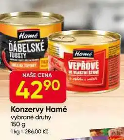 Hruška Hamé Ďábelské tousty směs na topinky nabídka