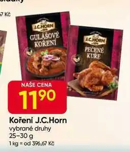 Hruška J.C.Horn Koření vybrané druhy nabídka